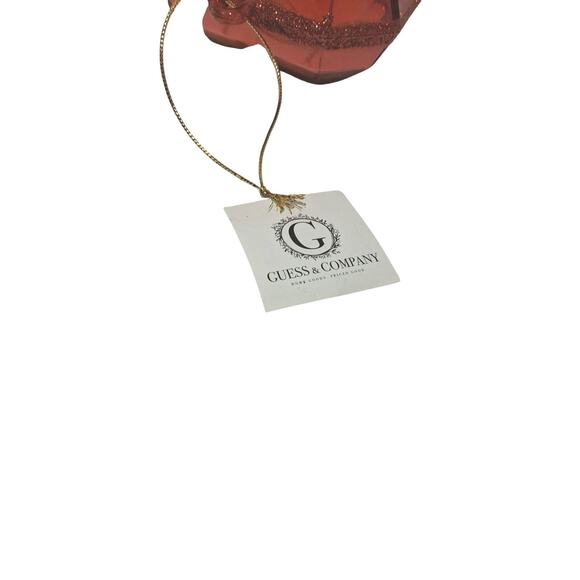 Guess & Company 9 " Christmas Gemstone Ornament oversized Tree Wreath Acrylic - Picture 5 of 10